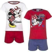 Minnie Mouse Shortama Wit/Rood
