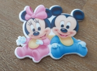 Flatback Mickey&Minnie Baby