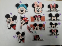 Mickey & Minnie Strijkapplicaties