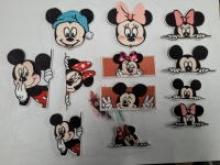 Mickey & Minnie Strijkapplicaties