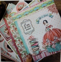 Scrapbooking Papier Vintage Desserts & Cakes