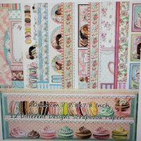 Scrapbooking Papier Vintage Desserts & Cakes