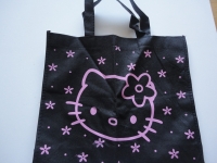 Hello kitty shoppingbag zwart / roze