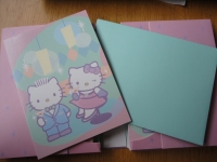 Hello Kitty Uitnodigingen Doosje+Inhoud