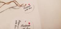 Gift Tags Rond Handmade With Love
