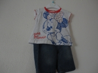 Minnie Mouse Kledingsetje Roze/Blauw of Rood/Blauw