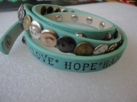 Love Hope Happiness Kleur Armband