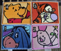 Winnie the Pooh Strijkapplicatie Vierkant