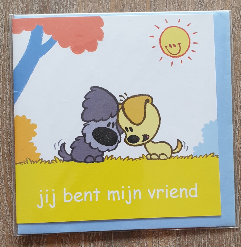 houd er rekening mee dat salade Anekdote Woezel & Pip Wenskaart Vriend - wenniesshop.nl / wenniesshop.be