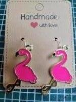 Flamingo Oorbelletjes