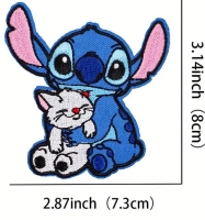 Stitch Strijkapplicatie Zon & Knuffel