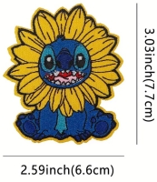 Stitch Strijkapplicatie Zon & Knuffel