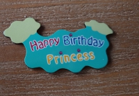 Flatback Happy Birthday Princess