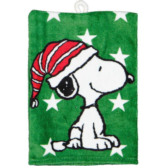 Snoopy Kerst Washandje