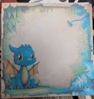 Scrapbooking Papier Dinosaurus