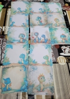 Scrapbooking Papier Dinosaurus