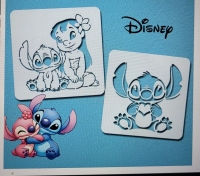 2x Stitch Teken Sjabloon